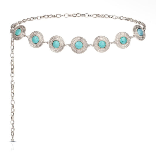 TURQUOISE MEDALLION BELT