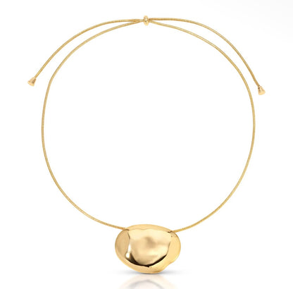 MOLTEN METAL PENDANT NECKLACE
