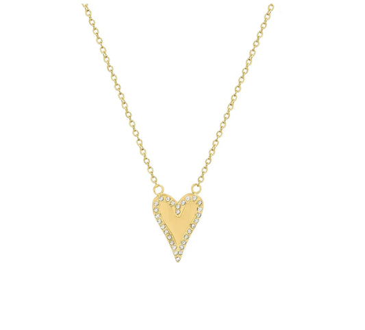 PAVE HEART NECKLACE