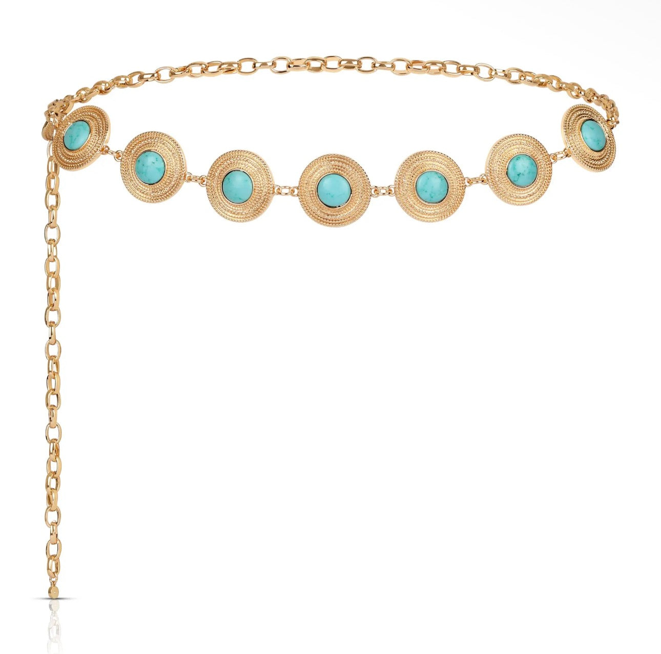 TURQUOISE MEDALLION BELT