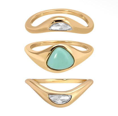 TURQUOISE SOLSTICE RING STACK