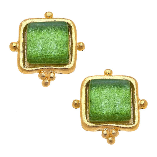 MADELINE FRENCH GLASS STUDS
