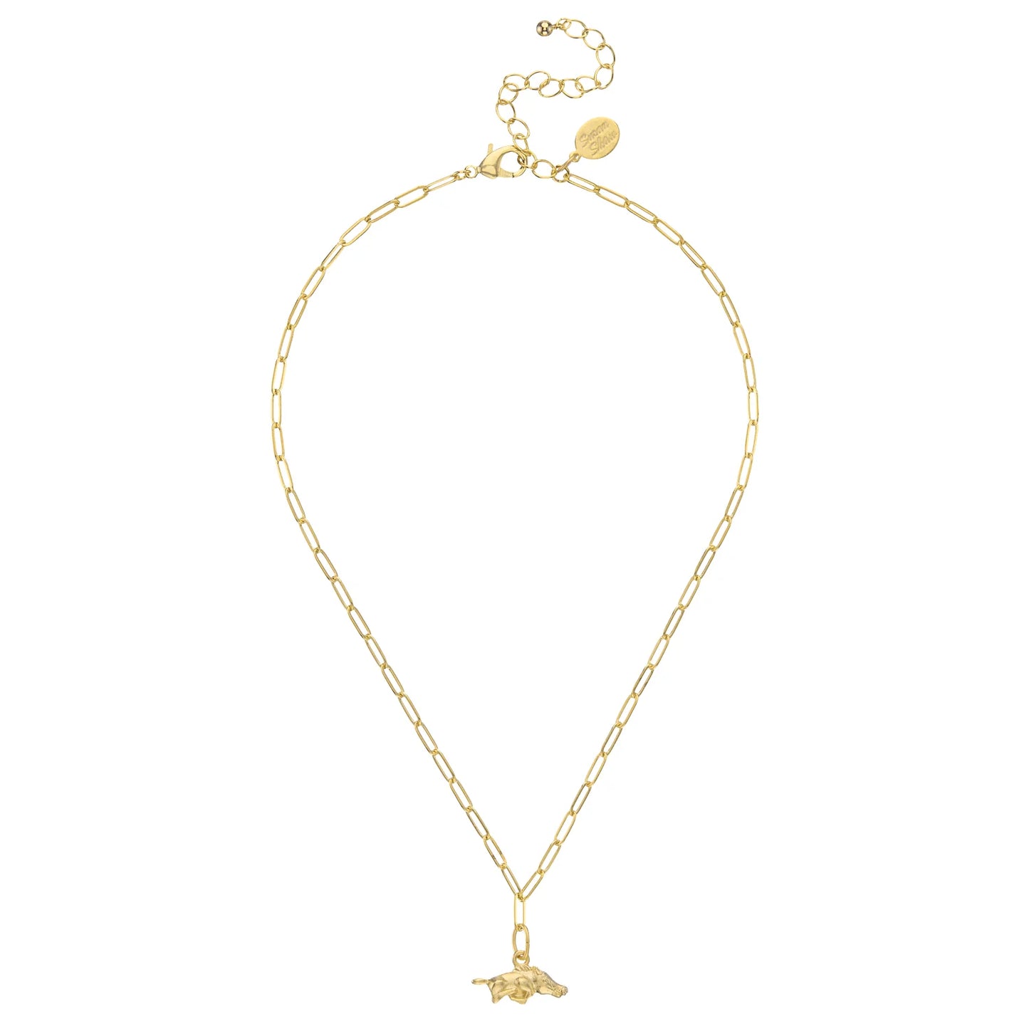SMALL RAZORBACK PAPERCLIP NECKLACE