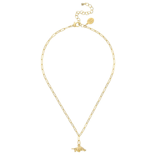 SMALL RAZORBACK PAPERCLIP NECKLACE