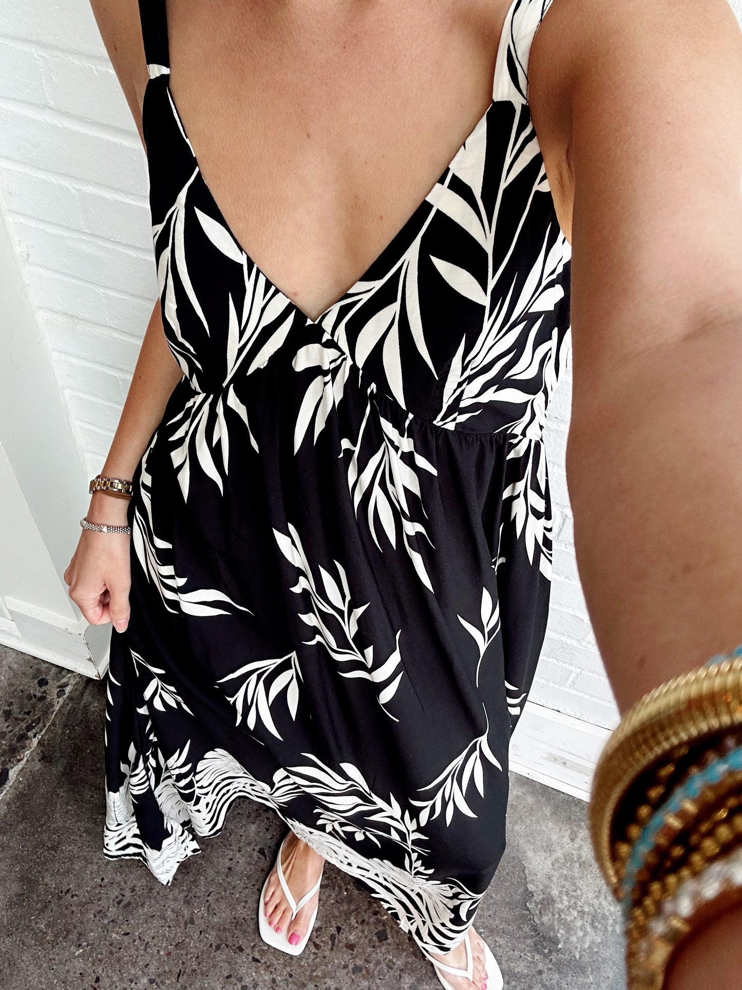 SADIE BAMBOO LEAF DRESS