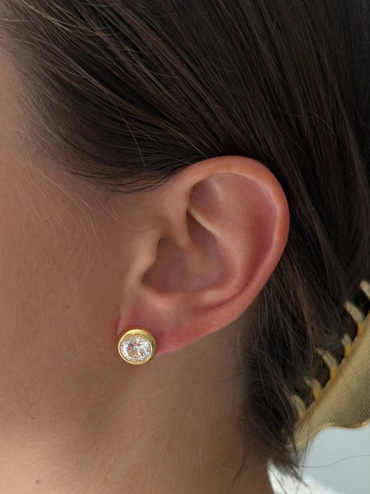 DIAMOND BEZEL STUDS