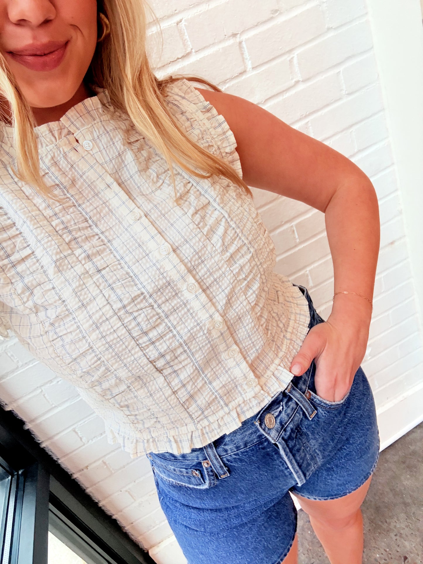 STARBOARD RUFFLED TOP