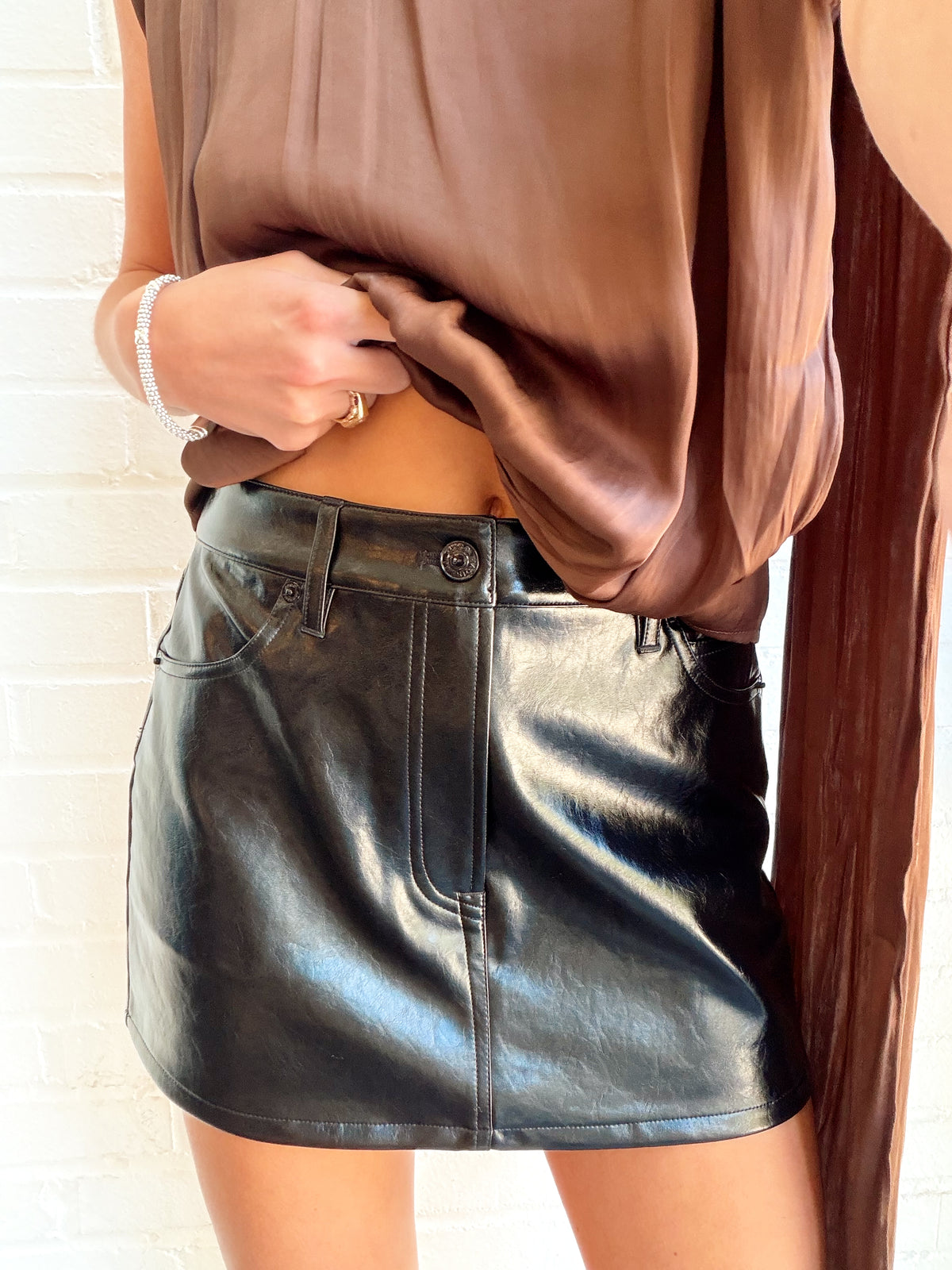 THE BETTER THAN LEATHER MINI SKIRT