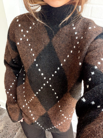 AMORA LONG SLEEVE MOCK PULLOVER