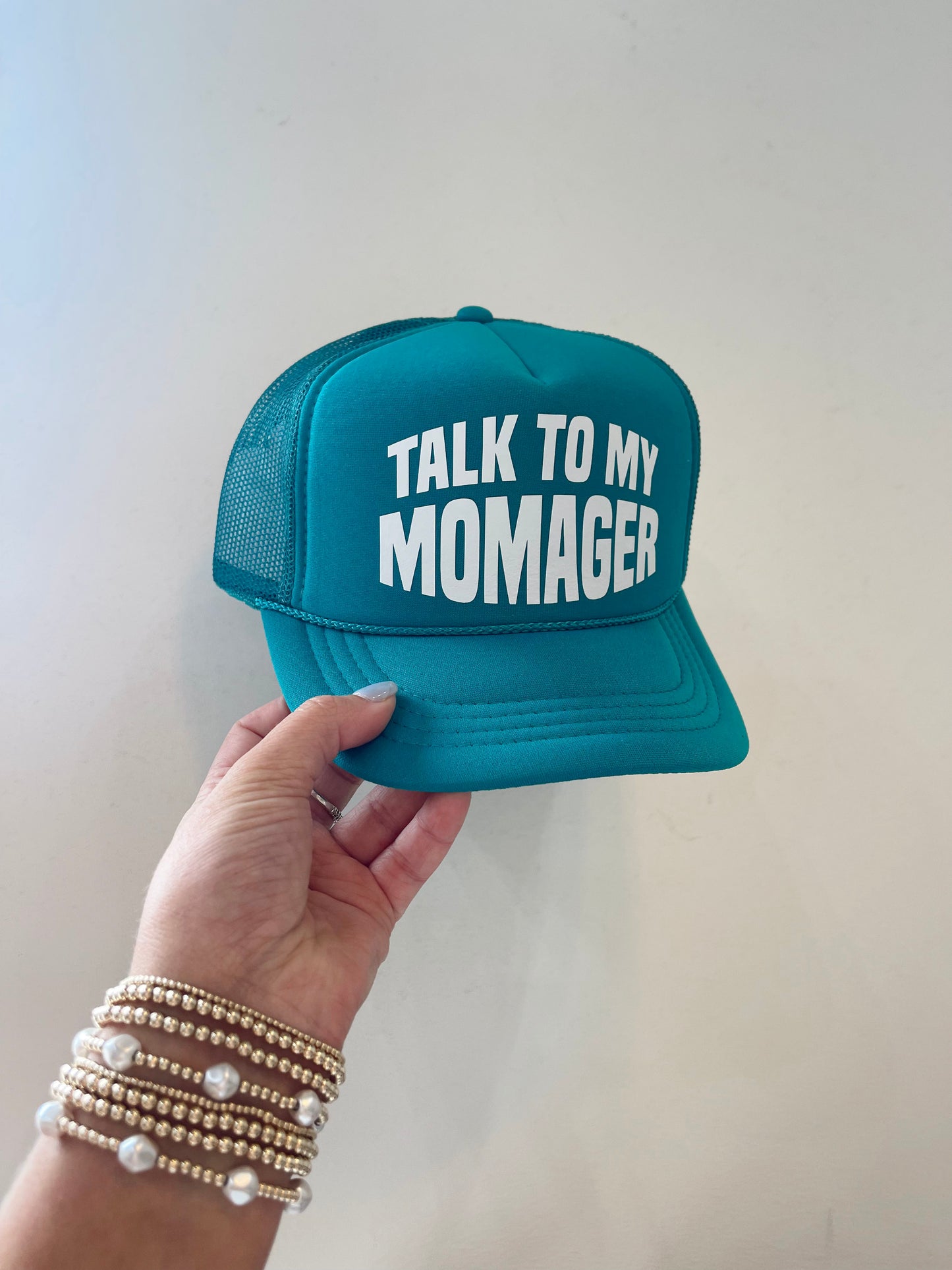 TALK TO MY MOMAGER KIDS HAT