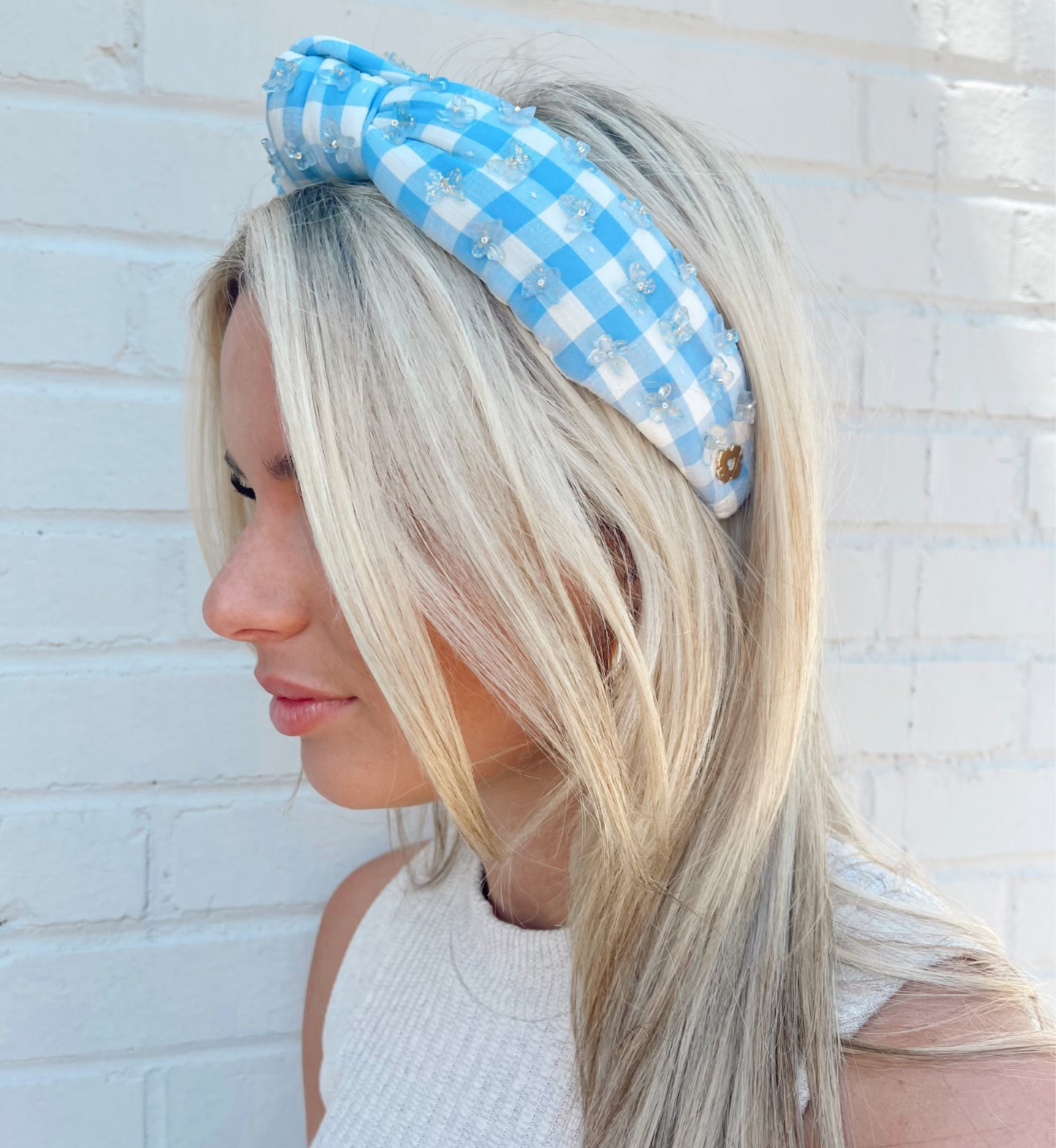 GINGHAM BUTTERFLY HEABAND